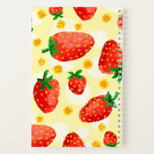 Carnet Fraises et baies éclairées (Verso)