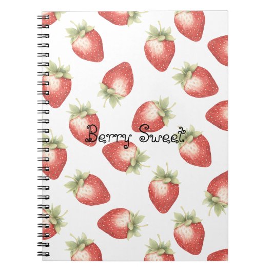 Carnet Fraises Fruits Rouges (Devant)