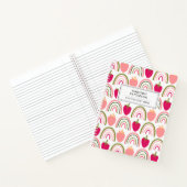 Carnet Fraises mignonnes simples Couleur Arc-en-ciel (Intérieur)
