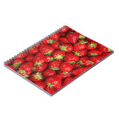 Carnet Fraises rouges brillantes (Côté gauche)
