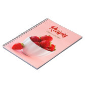 Carnet Fraises rouges fraîches sur recettes de photos ros (Côté gauche)
