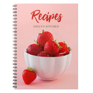 Carnet Fraises Rouges Fraîches sur Recettes de Photos Ros