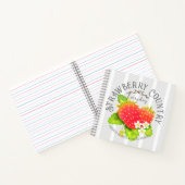 Carnet Framboise Gris Blanc Gris Design. (Intérieur)