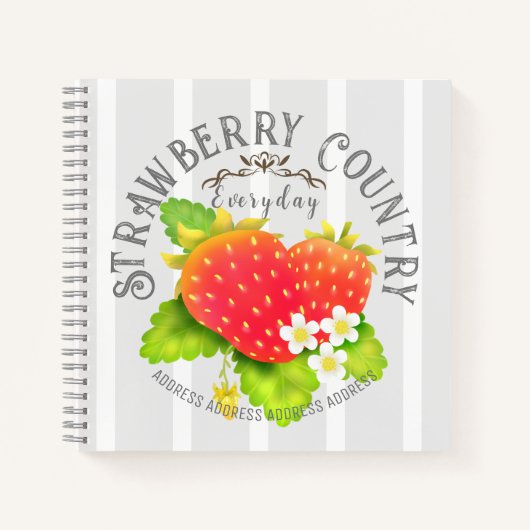 Carnet Framboise Gris Blanc Gris Design. (Devant)
