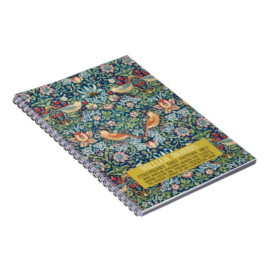 Carnet Frameur de fraises - Conception de William Morris (Côté Droit)