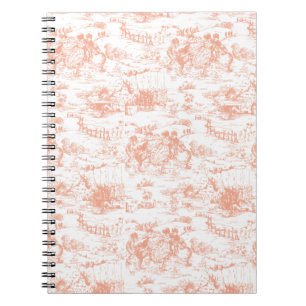 Carnet Français rose vintage Toile