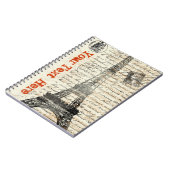 Carnet français vintage de Tour Eiffel (Côté gauche)