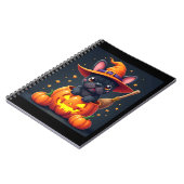 Carnet Française Bulldog sorcière Citrouille Halloween Ho (Côté gauche)