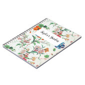 Carnet France 1830 Delicate Floral Botanical Personalized (Côté gauche)