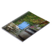 Carnet France, Les Baux de Provence, patio de café (Côté gauche)