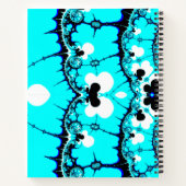 Carnet Frange fractale bleue (Dos)