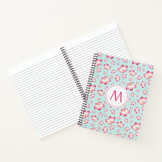 Carnet Frangipani rose Monogram Aqua (Intérieur)