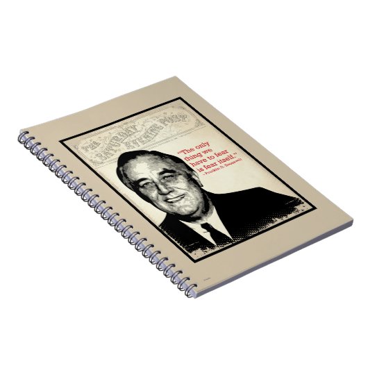 Carnet Franklin D. Citation de Roosevelt (Côté Droit)