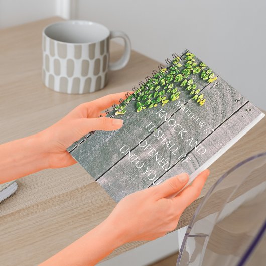 Carnet Frappe Et La Porte Ouvre Le Verset De La Bible