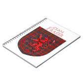 Carnet Fraser de Lovat Tartan Scottish Plaid (Côté gauche)
