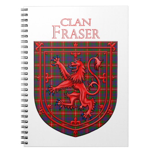 Carnet Fraser de Lovat Tartan Scottish Plaid (Devant)
