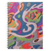Carnet "Fred the Cosmic Worm" Art Abstrait (Devant)