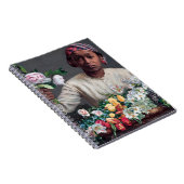 Carnet Frédéric Bazille - Jeune femme aux pivoines (Côté Droit)