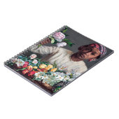 Carnet Frédéric Bazille - Jeune femme aux pivoines (Côté gauche)