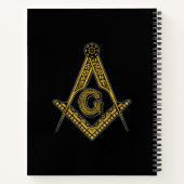 Carnet Freemason (noir et or) (Dos)
