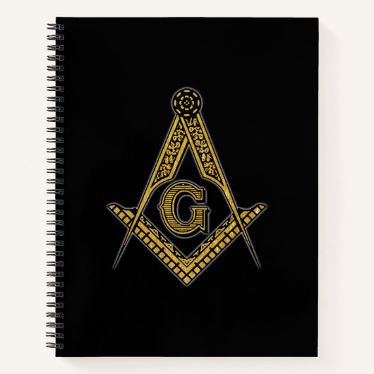 Carnet Freemason (noir et or) (Devant)