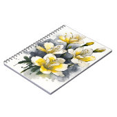 Carnet Freesia - Fleurs aquarelle (Côté gauche)