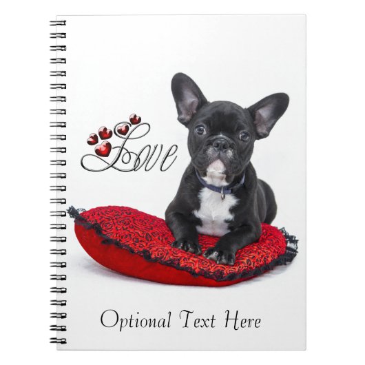 Carnet French Bull Dog - Français - Amour (Devant)