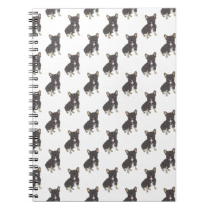 Carnet French Bulldog (Black & Tan Tricolor) Notebook