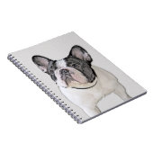 Carnet French Bulldog (Brindle Pied) Painting - Dog Art (Côté Droit)