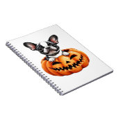 Carnet French Bulldog Happy Halloween Classique citrouill (Côté Droit)