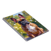 Carnet French Bulldog Pet Peinture Chien Art (Côté Droit)