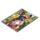 Carnet French Bulldog Pet Peinture Chien Art (Côté gauche)