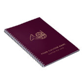 Carnet French Horn Brass Music Enseignant Bourgogne Moder (Côté Droit)