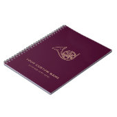 Carnet French Horn Brass Music Enseignant Bourgogne Moder (Côté gauche)