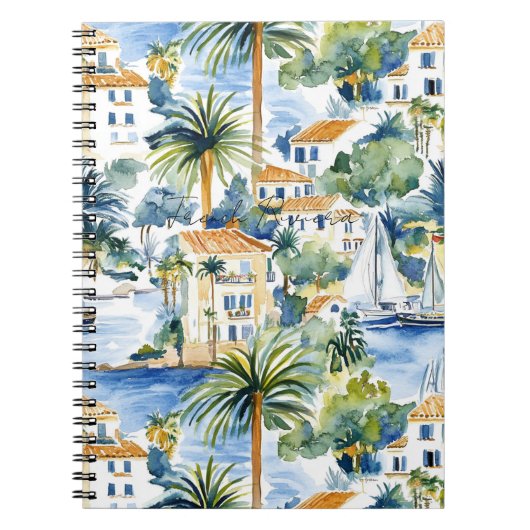 Carnet French Riviera Tropical Palm Trees (Devant)