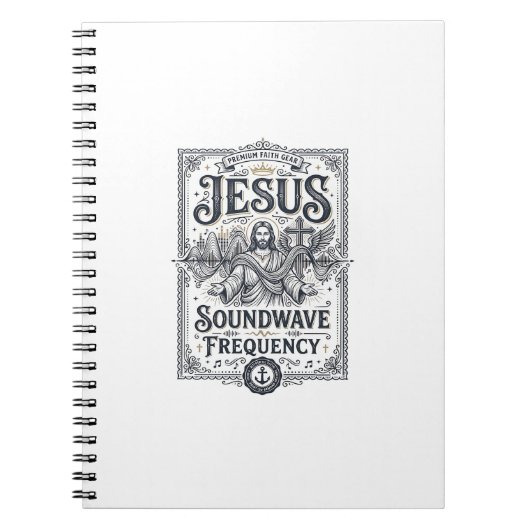 Carnet Fréquence d'onde sonore Jésus Fréquence d'onde son (Devant)