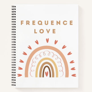 Carnet Frequence Love met regenboog Notitieboek