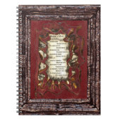 Carnet Frère du deuil (Devant)