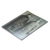 Carnet Frères Dapper en manteaux RPPC Photo B&W (Côté gauche)