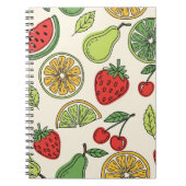 Carnet Fresh and Fun Fruit Pattern  (Devant)
