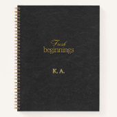 Carnet Fresh Beginnings Leather-Look Retirement Gift (Devant)