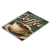 Carnet Fresh Brewed Coffee Rustic Farmhouse (Côté gauche)