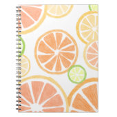 Carnet Fresh Citrus Fruits Orange Lime Lemon Pamplemousse (Devant)