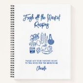 Carnet Fresh Off The Market Bridal Shower Guest Recipe  (Devant)