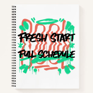 Carnet Fresh Start Plein Horaire École Début