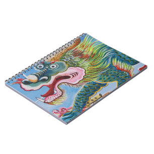Carnet Fresque chinoise Foo Dog / Lion Guardian