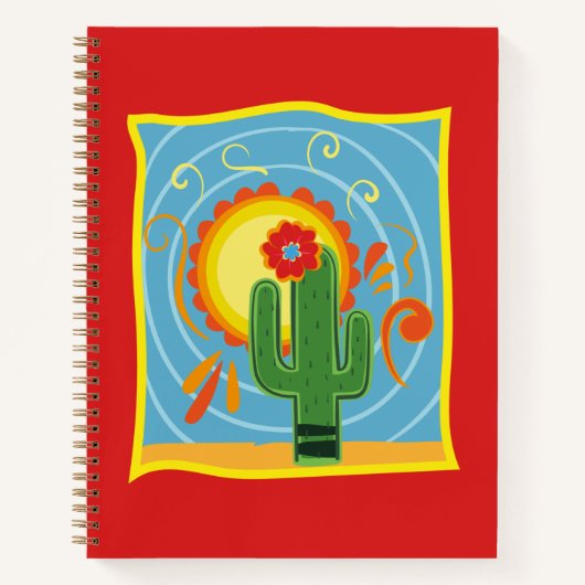 Carnet Frida Kahlo Cactus Graphic (Devant)