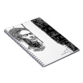 Carnet Frida Kahlo Portrait noir et blanc (Côté Droit)