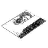 Carnet Frida Kahlo Portrait noir et blanc (Côté gauche)