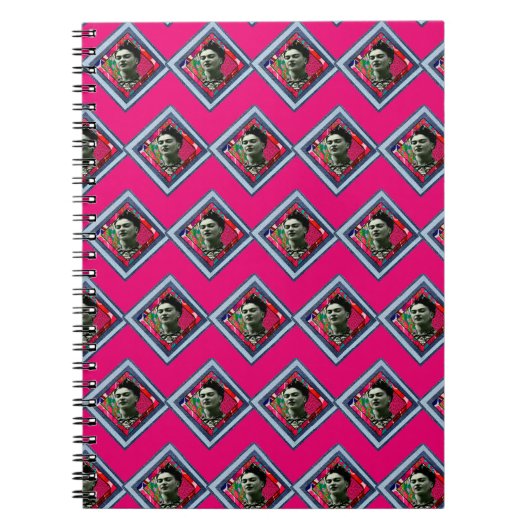 Carnet Frida Kahlo Retro Denim Diamond (Devant)